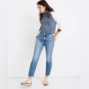 Madewell perfect vintage jean Enmore wash 31 T tall straight light denim mb407